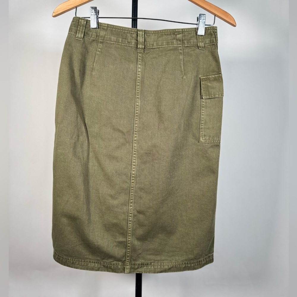 NWOT Garment-Dyed Cargo Midi Skirt / size 25 - Picture 2 of 6